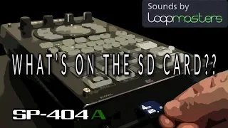 Roland SP-404A: Making A Beat w/ The Loopmasters Samples + All Included Sounds and Patterns Tutorial