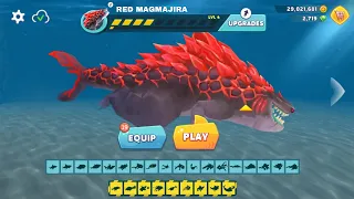 NEW ENEMY RED MAGMAJIRA GAMEPLAY - Hungry Shark Evolution