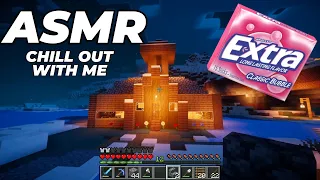 Minecraft ASMR 😴Working On Our House More! Survival Gum Chewing, Keyboard Sounds, Whispering