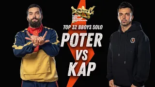 Poter (Unstoppabulls) vs Kap (Funk Fanatix) ★ Top 32 BBoys Solo ★ 2021 ROBC x WDSF