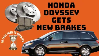 2011-2017 Honda Odyssey - How to Replace Rear Brakes (In 10 min)