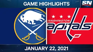 NHL Game Highlights | Sabres vs. Capitals - Jan. 22, 2021