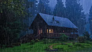 Goodbye Insomnia With HEAVY RAIN Sound | Pouring Rain and Thunder Sounds - Rain Sounds for Sleeping