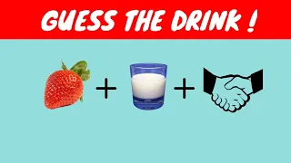 Guess The Drink By Emoji | Emoji Challenge | Riddles with answer |  Puzzle Throw