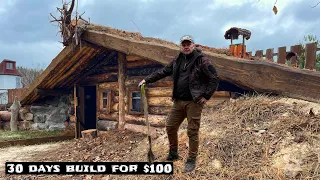 Dugout Shelter Building | 30 days and $100 | Dugout in the village