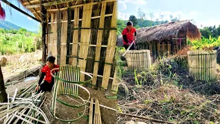 Single mothers were forced out to renovate bamboo houses for harvesting