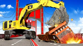 HAUNTED CONSTRUCTION EQUIPMENT DESTROY BRIDGE (Teardown)