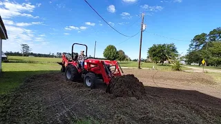 Can You Regrade Property With Just A Tiller And Front End Loader ? ; Massey GC/TYM T474