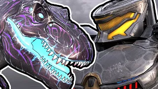 T-rex Kaiju vs Striker Eureka | Animation (Part 2/2)