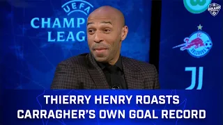 Thierry Henry Roasts Jamie Carragher's Hilarious Own Goal Record | CBS Sports Golazo