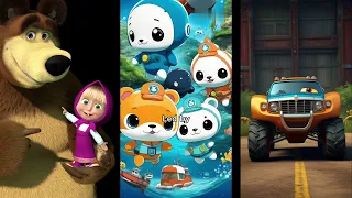 Masha and the Bear - Octonauts -  Blaze and the Monster Machines