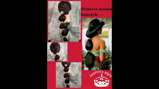 Jasmine Hairstyle Tutorial | Cute Girls Hairstyle Disney Exclusive
