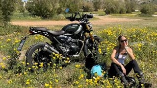 Triumph Scrambler 400 X Review/ Dominika Rides