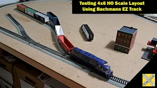 Train Table Update 01: Testing HO Scale 4x6 Layout Using Bachmann EZ Track