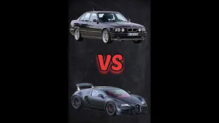 BMW M5 سحلت Bugatti veyron !!