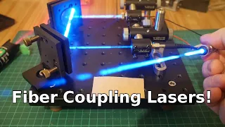 Coupling Laser beams into Fiber Optic Cable!