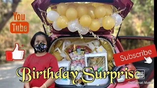 Birthday Surprise in a Car Trunk | Simple Car Decoration for Birthday Surprise | Jairo Estomin Vlogz