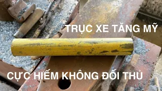 Rèn bộ dao cho anh khách ở THÀNH PHỐ HỒ CHÍ MINH bằng thép TRỤC XE TĂNG CỦA MỸ cực hiếm!CAO NGỰA