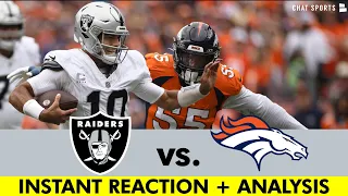 JUST WON BABY! Raiders vs. Broncos INSTANT Post-Game Reaction, Jimmy Garoppolo Stats | NFL Week 1