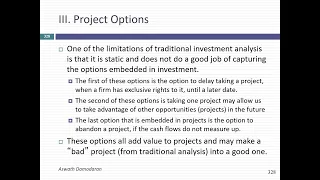 Session 16: Closure on Investment Analysis