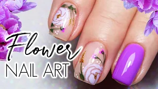 How To Do Hard Gel Nails | Floral Spring Nails | Watch Me Work