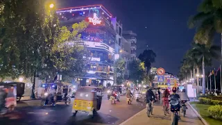 Phnom Penh Street Scene - Cambodia Night Tour 2022