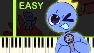 EEEAAAOOO | Rainbow Friends Animation Song - EASY Piano Tutorial