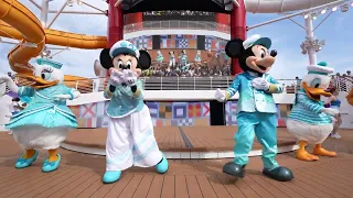 4K Set Sail on A Wish sail away show Disney Wish Disney Cruise Line 2023