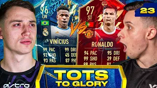 WOW... MY ULTIMATE TOTS REWARDS VS TOM LEESE! TOTS TO GLORY RTG EP23 - FIFA 22