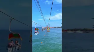 World's longest cable car over the sea #shorts #youtubeshorts #shortsfeed #viral #amezing