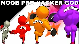 NOOB VS PRO VS HACKER VS GOD in Level Up Runner  Big Update 2024