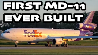 *FIRST MD-11 EVER BUILT!!!* FedEx MD11 action in Montreal (YMX/CYMX)