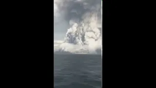 Hunga Tonga Volcano Eruption | Underwater Volcano Eruption Satellite Video