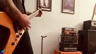 Gibson Dave Mustaine Flying V Chug Orange Dark Terror Amp TS9 Boost