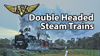 Epic Steam Train Struggle!  Double Headed K's On The VGR