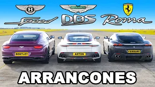 Ferrari Roma vs Bentley GT Speed ​​vs Aston Martin DBS: ARRANCONES