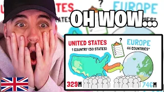 Brit Reacts to How Do Europe & The United States Compare?