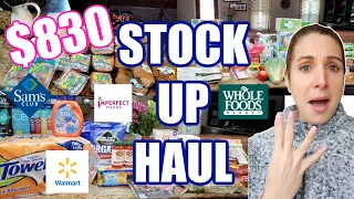 MONTHLY SAM'S CLUB HAUL | 4 STORE MASSIVE STOCK UP | NICOLE BURGESS GROCERY HAUL