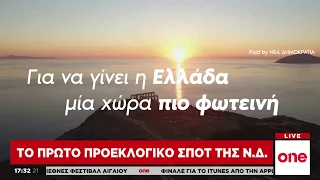 Το πρώτο προεκλογικό σποτ της ΝΔ