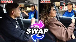 DRIVE THRU PERSON SWAP PRANK! *CRAZY REACTIONS*