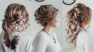 3 hairstyle ideas with extensions | Loose bun French twist | Curled Ponytale KuklaLu Compilation