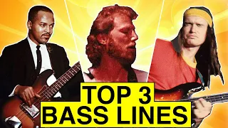 Are these the TOP 3 BASS LINES of ALL TIME?