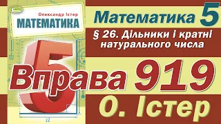 Істер Вправа 919. Математика 5 клас