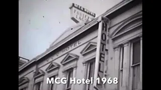 Outside the MCG Hotel in 1968.