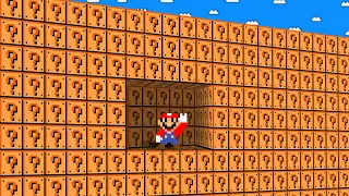 Super Mario Bros. but Everything  Mario collect 9999 Item Blocks