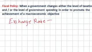 Introduction to Fiscal Policy - Expansionary vs. Contractionary Policies