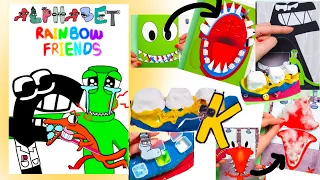 DIY ♥ 8Gaming book / Rainbow Friends Green bad tooth Story Gaming book+ with Alphabet Lore care book