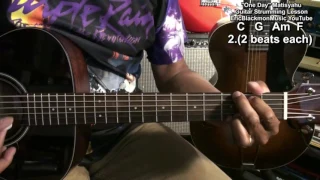How To Play ONE DAY Matisyahu Easy Reggae Strum Guitar Lesson @EricBlackmonGuitar