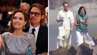 Brad Pitt and Ines de Ramon's Romantic Beach Stroll Sparks Relationship Rumors