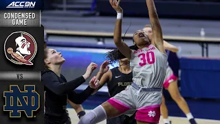 Florida State vs. Notre Dame Condensed Game | 2020-21 ACC Women's Basketball